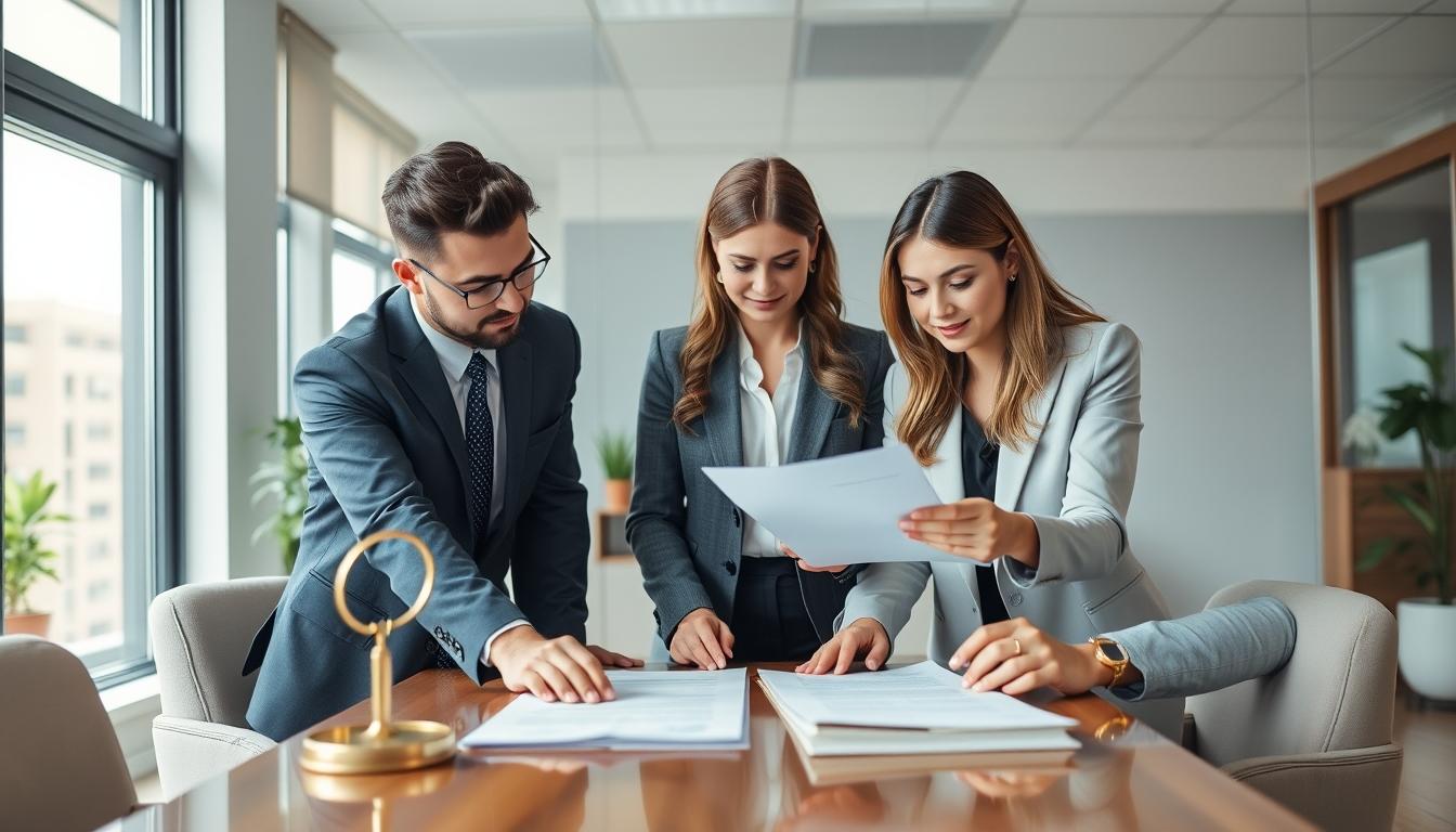 Senior legal team and family support